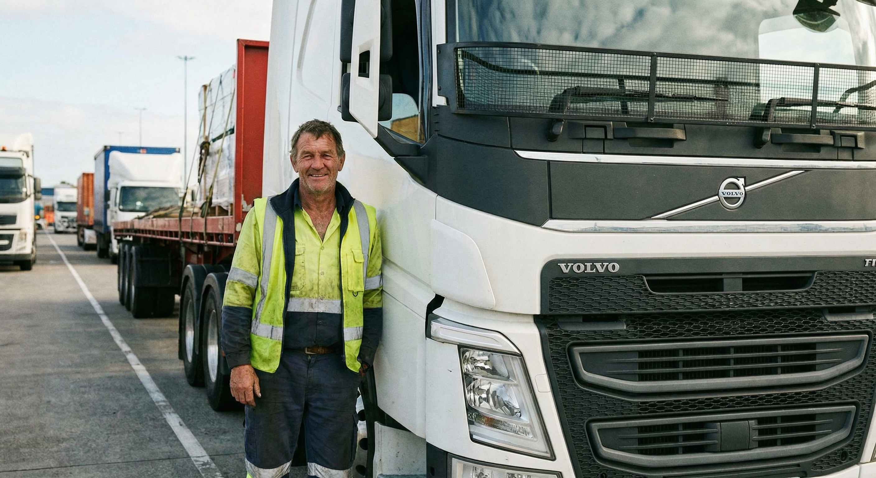 Transportista autónomo con camión de mercancías